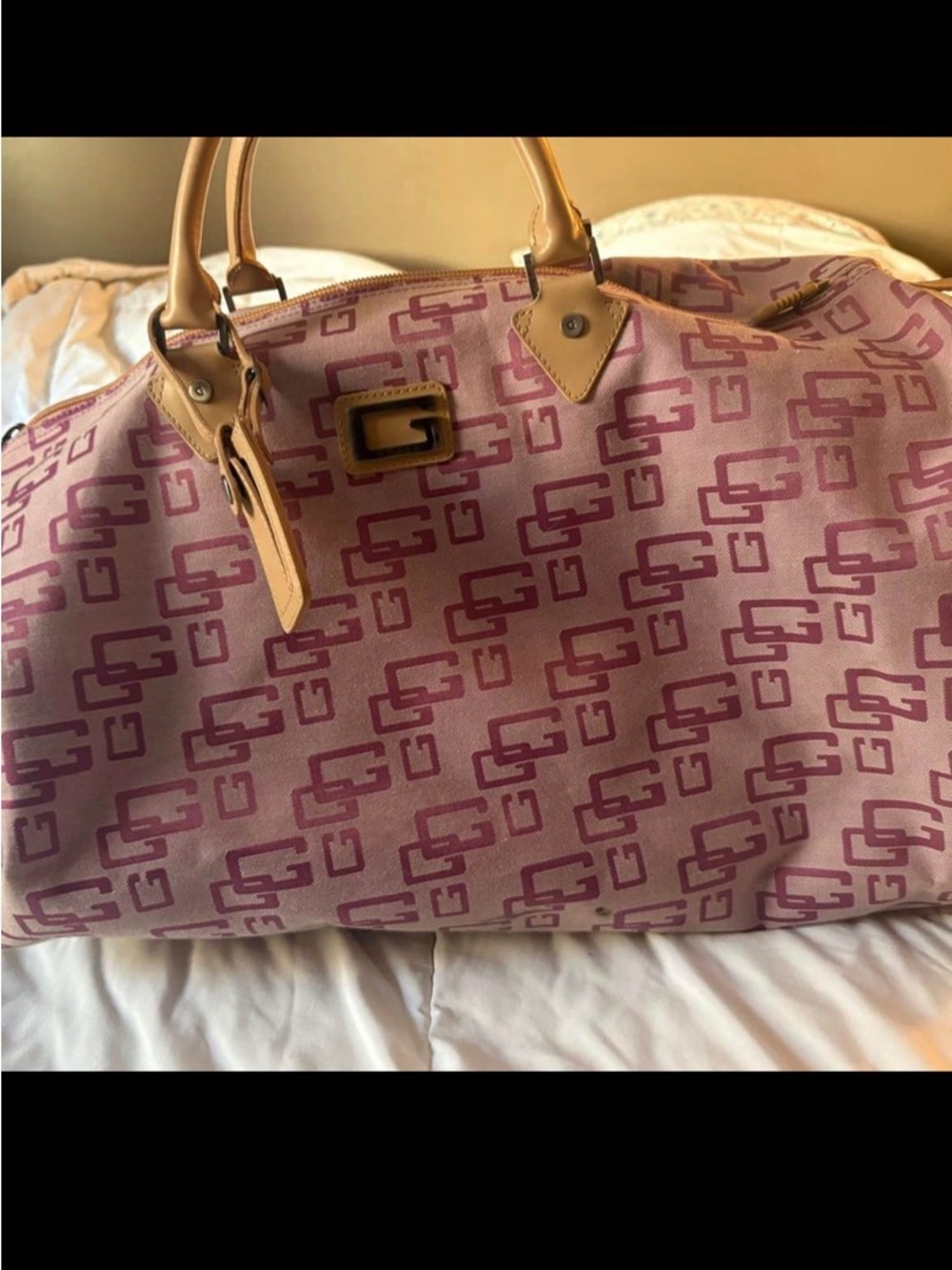 Guess Pink duffle bag